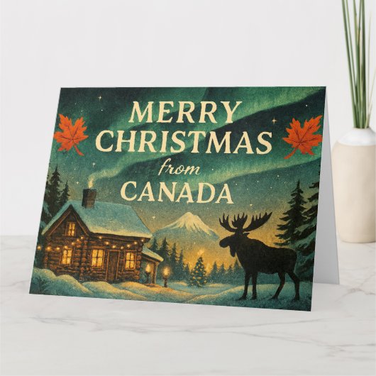 Merry Christmas from Canada カード (正面)