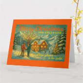 Merry Christmas from Colorado カード (黄色い花)