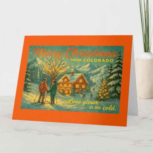 Merry Christmas from Colorado カード (正面)