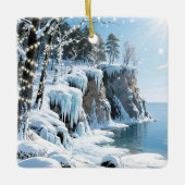 Merry Christmas from Door County, Wisconsin セラミックオーナメント (正面)