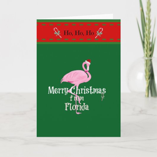 Merry Christmas from Florida カード (正面)
