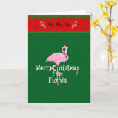 Merry Christmas from Florida カード (黄色い花)