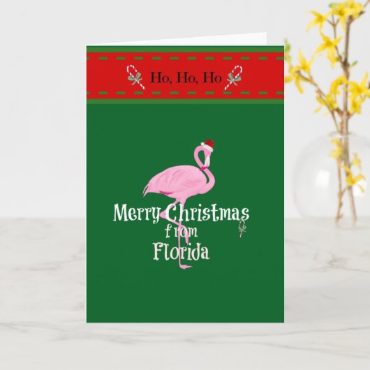 Merry Christmas from Florida カード (黄色い花)