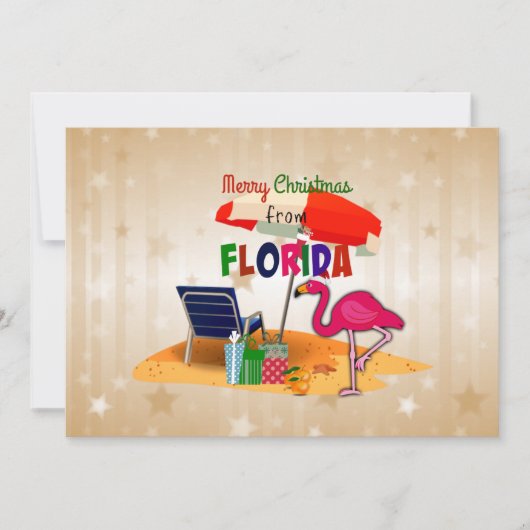 Merry Christmas from Florida カード (正面)