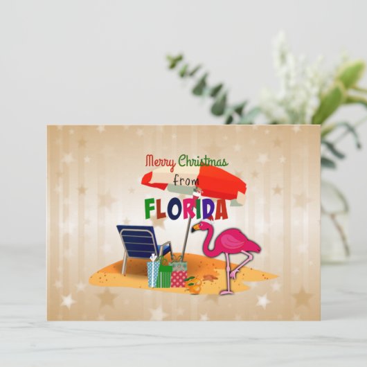 Merry Christmas from Florida カード (スタンド正面)