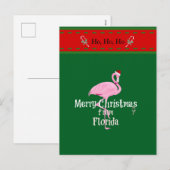 Merry Christmas from Florida シーズンポストカード (正面/裏面)