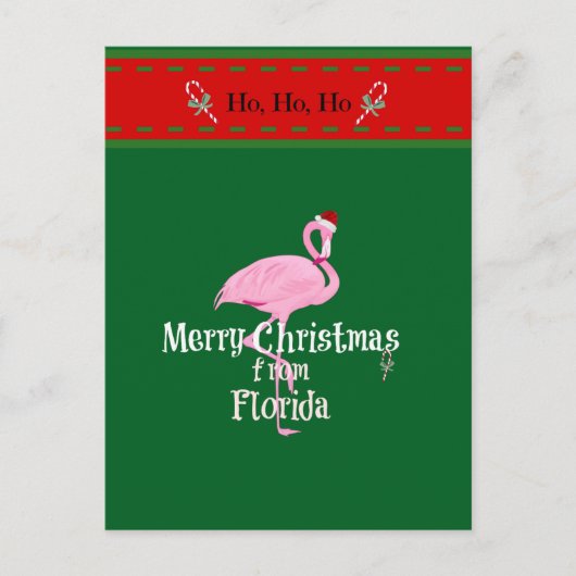 Merry Christmas from Florida シーズンポストカード (正面)