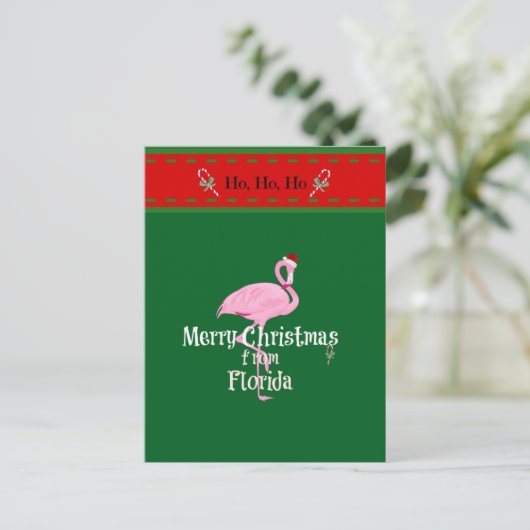 Merry Christmas from Florida ポストカード (スタンド正面)