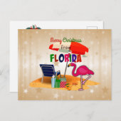 Merry Christmas from Florida ポストカード (正面/裏面)