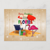 Merry Christmas from Florida ポストカード (正面)