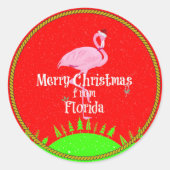 Merry Christmas from Florida, ラウンドシール (正面)