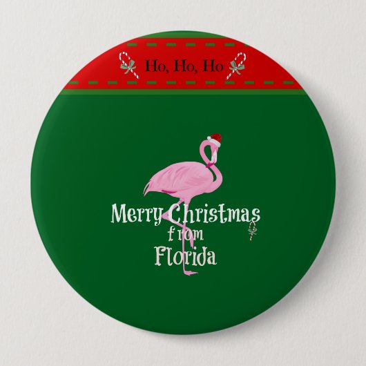 Merry Christmas from Florida 缶バッジ (正面)