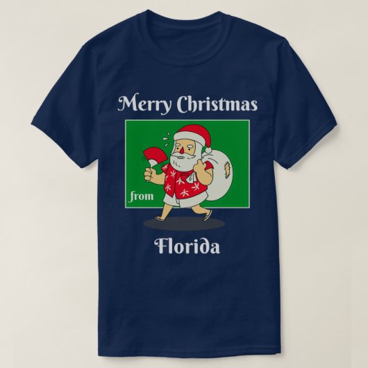 Merry Christmas from Florida Tシャツ (デザイン正面)