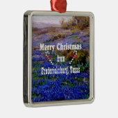 Merry Christmas from Fredericksburg, Texas メタルオーナメント (右)