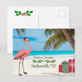 Merry Christmas from Jacksonville, FL シーズンポストカード (正面/裏面)