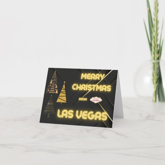 Merry Christmas from Las Vegas Golden Cards サンキューカード (正面)