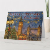 Merry Christmas from London カード (正面)
