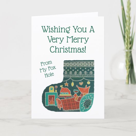 Merry Christmas from My Fox Hole! シーズンカード (正面)
