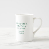 Merry Christmas from My Fox Hole! ボーンチャイナマグカップ (右)