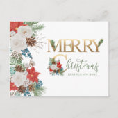 Merry Christmas from New Home Gold Green Moving シーズンポストカード (正面)