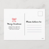 Merry Christmas from our New Home | Whimsical シーズンポストカード (裏面)