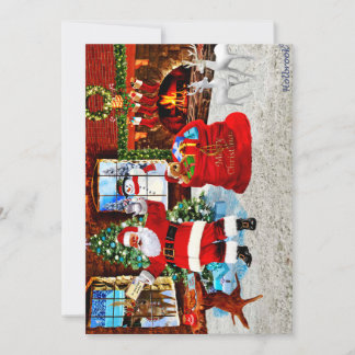 Merry Christmas from Santa サンキューカード