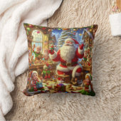Merry Christmas From Santa and His Elves クッション (ブランケット)