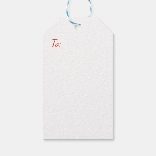 Merry Christmas From Santa Claus NAME  ギフトタグ (裏面)