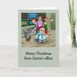 Merry Christmas  from Santa's office シーズンカード