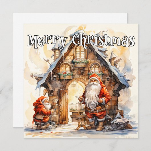 Merry Christmas From, Santa's Workshop シーズンカード (正面/裏面)
