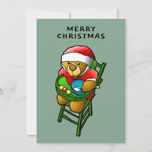 Merry Christmas from Teddy Bear Card シーズンカード (正面)