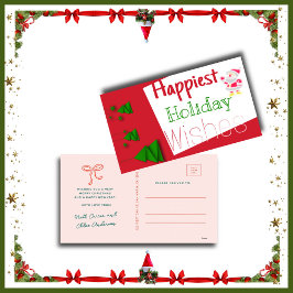 Merry Christmas from the Anderson Family エンクロージャーカード