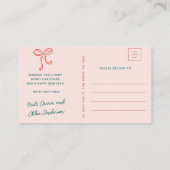 Merry Christmas from the Anderson Family エンクロージャーカード (裏面)