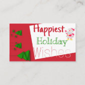 Merry Christmas from the Anderson Family エンクロージャーカード (正面)