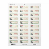 Merry Christmas from the Cabin ReturnAddress Label ラベル (フルシート)