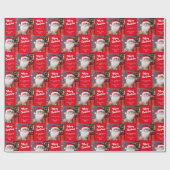 Merry Christmas from the Cat in a Santa Hat ラッピングペーパー (フラット)