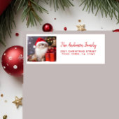 Merry Christmas from the Cat in a Santa Hat ラベル