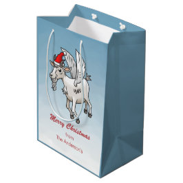 Merry Christmas from The Flying Goat ミディアムペーパーバッグ