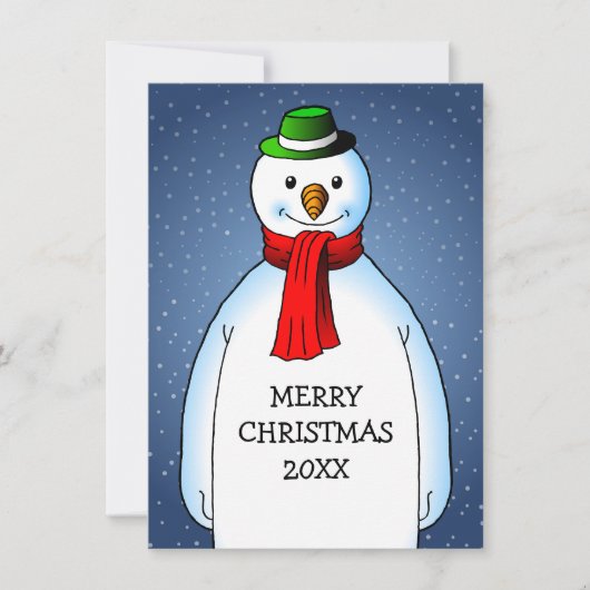 Merry Christmas from The Happy Snowman (正面)