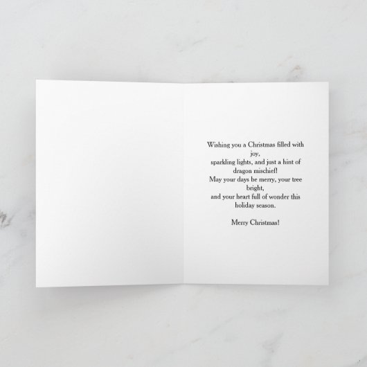 Merry Christmas from the Ornament Dragons カード (内部)
