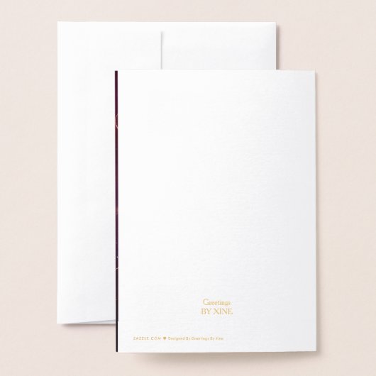 Merry Christmas from the Ornament Dragons 箔カード (裏面封筒付き)