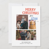 Merry Christmas from Utah Multi Photo Card シーズンカード (正面)