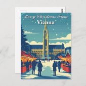 Merry Christmas from Vienna Austrian Market ポストカード (正面/裏面)