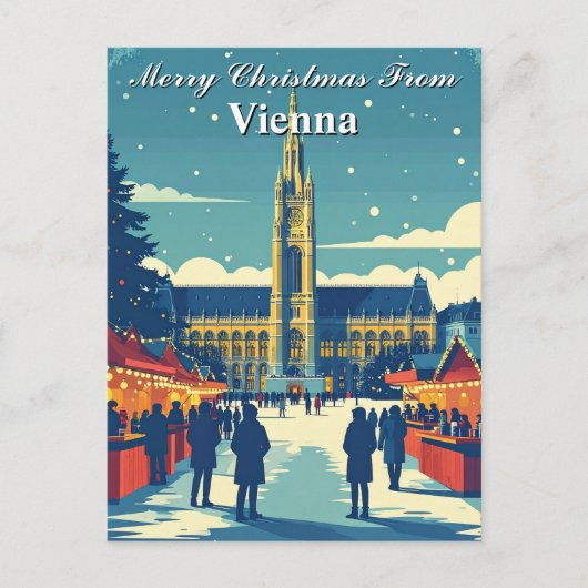 Merry Christmas from Vienna Austrian Market ポストカード (正面)