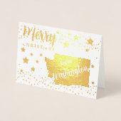 Merry Christmas from Washington州写真 箔カード (正面)