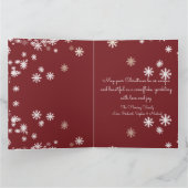 Merry Christmas from (your family) カード (内部)