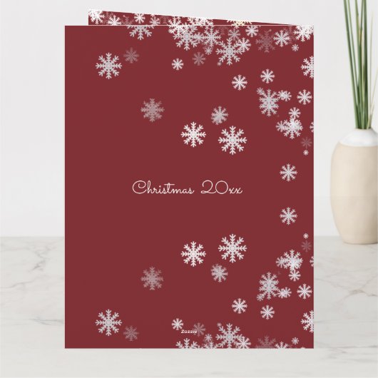 Merry Christmas from (your family) カード (裏面)