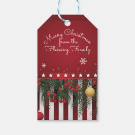 Merry Christmas from (your family) ギフトタグ