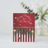 Merry Christmas from (your family) ポストカード (スタンド正面)