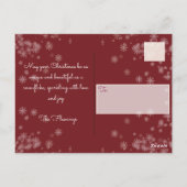 Merry Christmas from (your family) ポストカード (裏面)